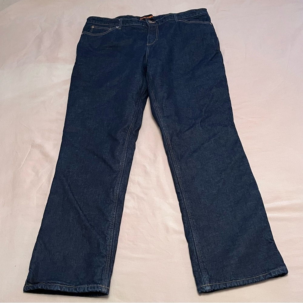 Realtree Dark Blue Lined Bootcut Jeans Size 38
